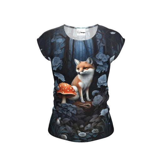 Night Fox Ladies Loose Fit T-Shirt