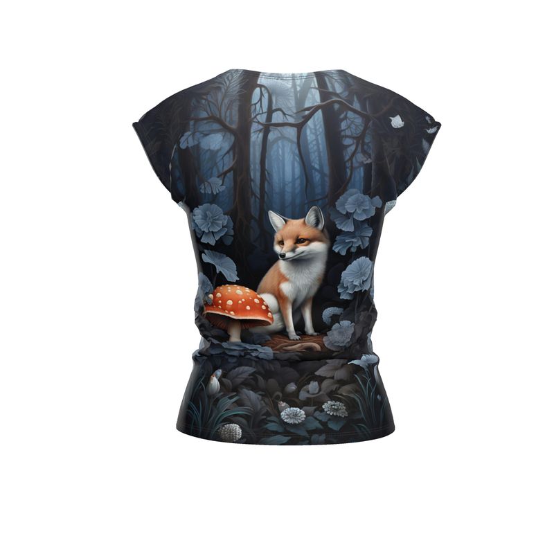 Night Fox Ladies Loose Fit T-Shirt