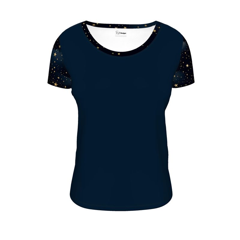 Tranquil Night Ladies Scoop Neck T-Shirt