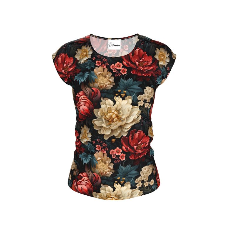 Blooming Chrysanthemums Ladies Loose Fit T-Shirt