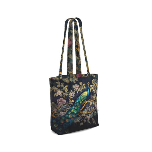 Serenity Peacock Print Everyday Tote Bag