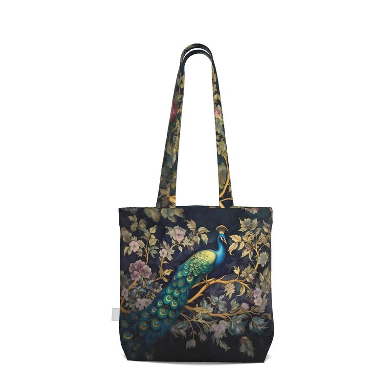 Serenity Peacock Print Everyday Tote Bag
