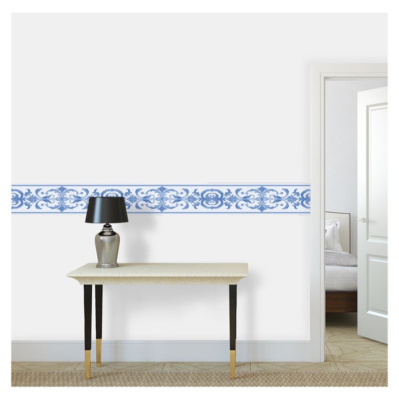 Blue Versaille Wallpaper Borders