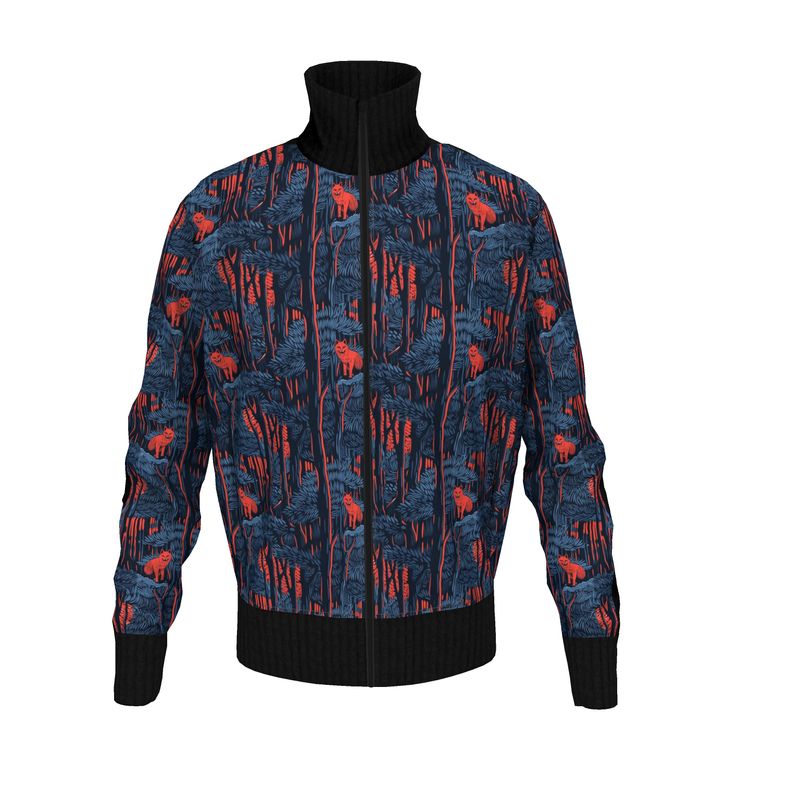 Midnight Fox Song Mens Tracksuit Jacket