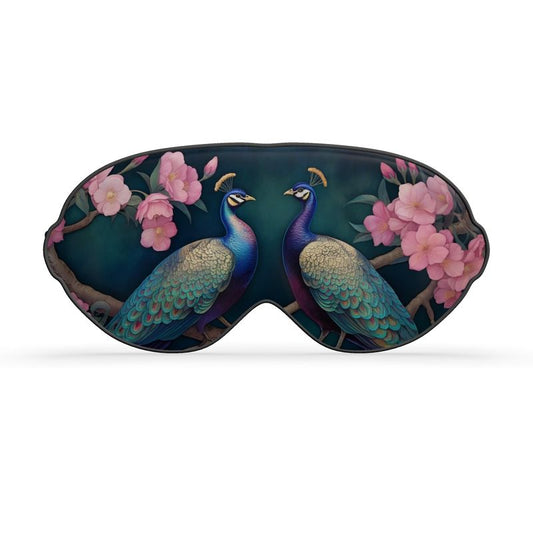 Peacock Tryst Luxury Sleep Mask