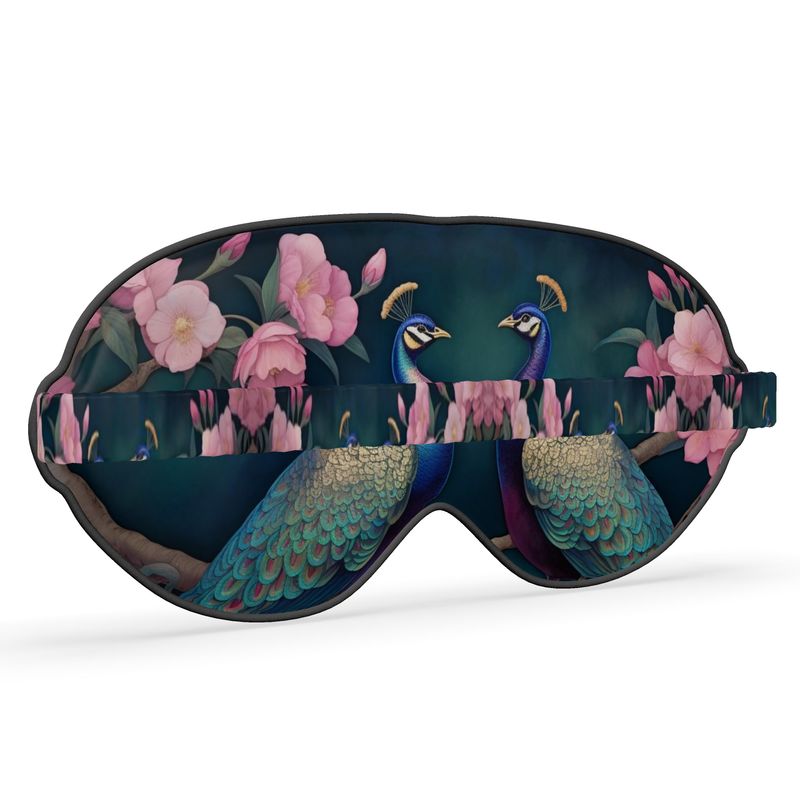 Peacock Tryst Luxury Sleep Mask