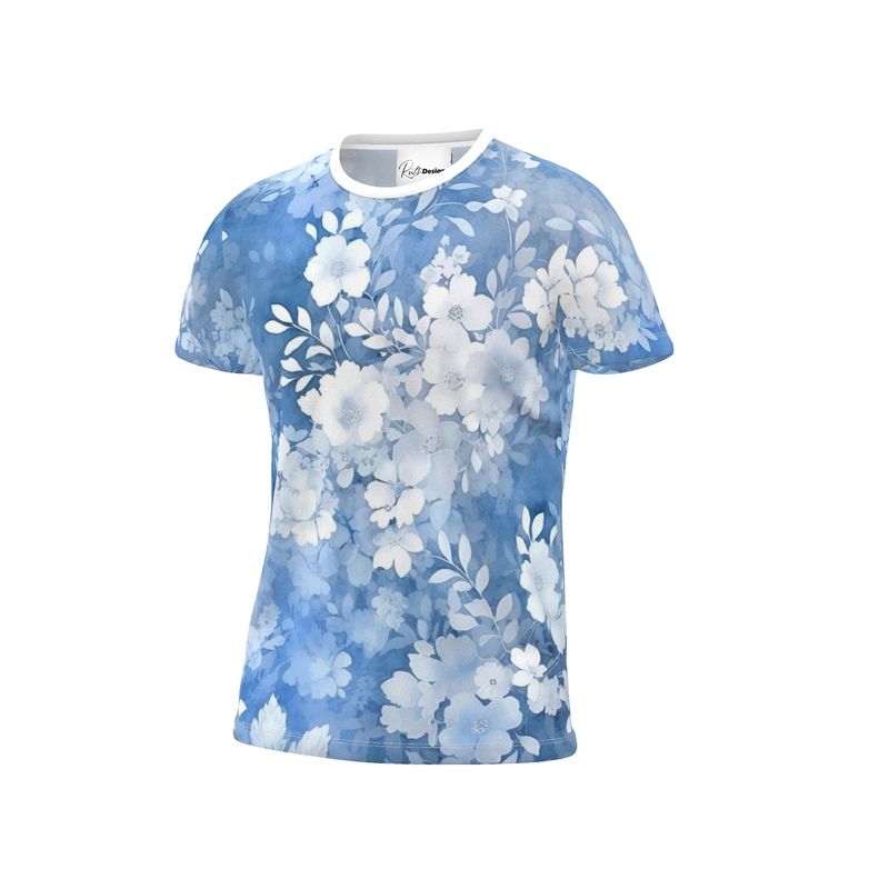 Serene Layers Floral All Over Print T-Shirt