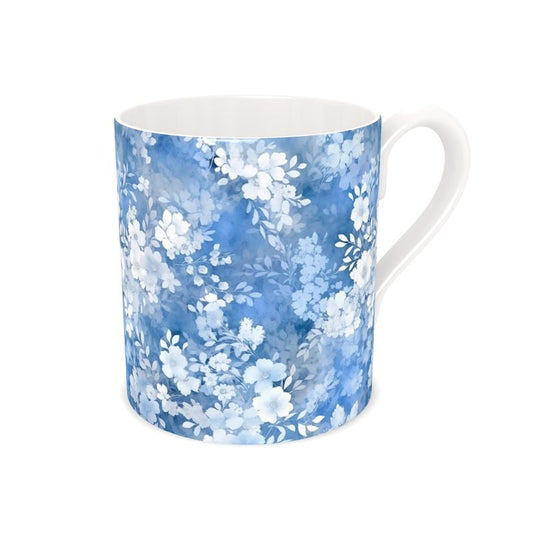 Serene Layers Floral Bone China Mug