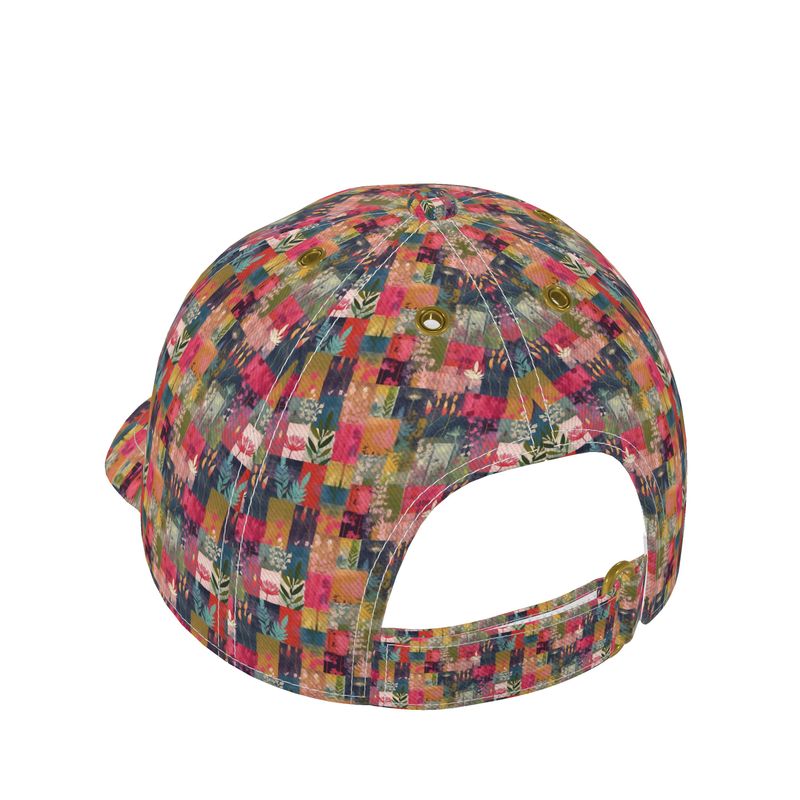 Pink Patchwork Baseball Hat