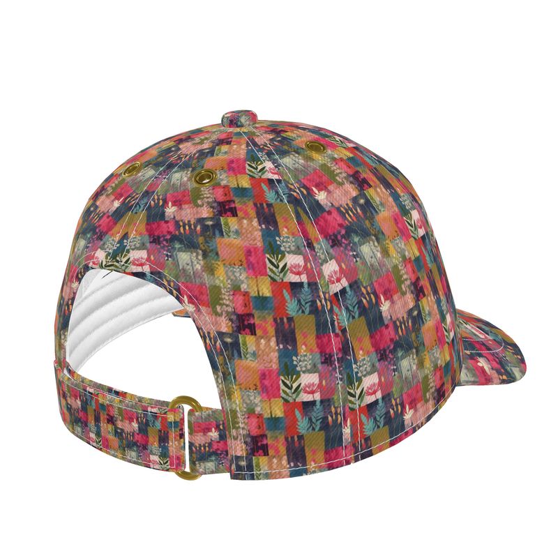 Pink Patchwork Baseball Hat