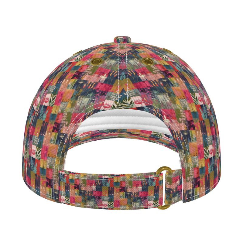 Pink Patchwork Baseball Hat