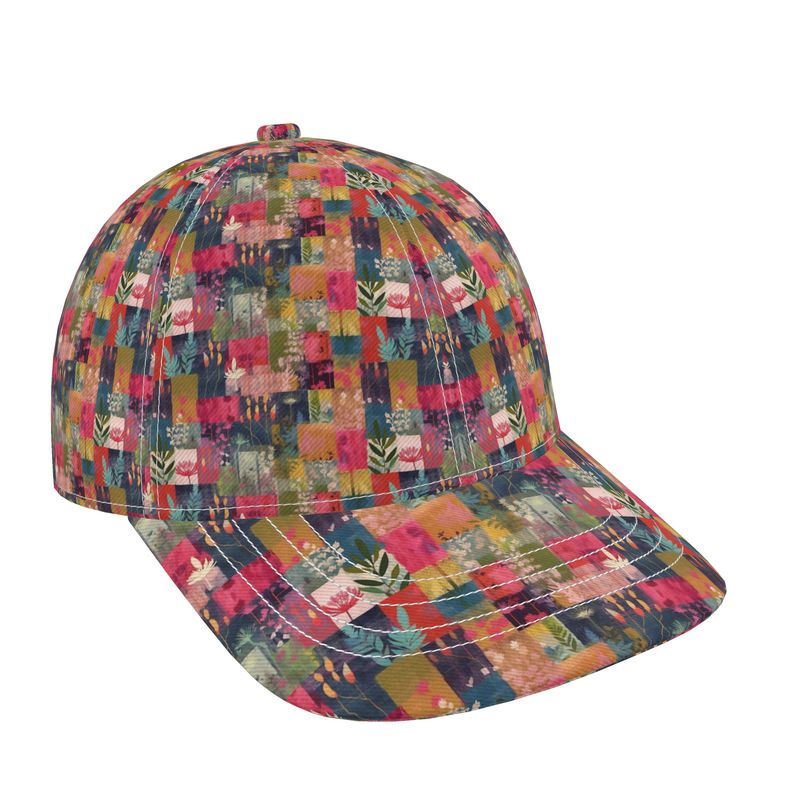 Pink Patchwork Baseball Hat