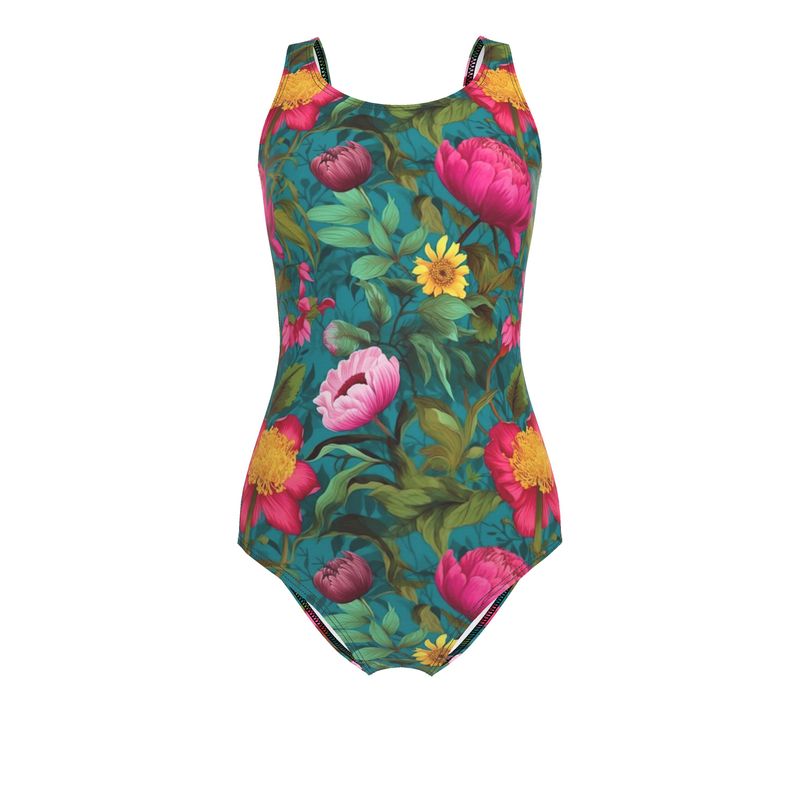 Vibrant Bloomscape Swimsuit