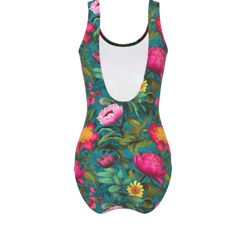 Vibrant Bloomscape Swimsuit