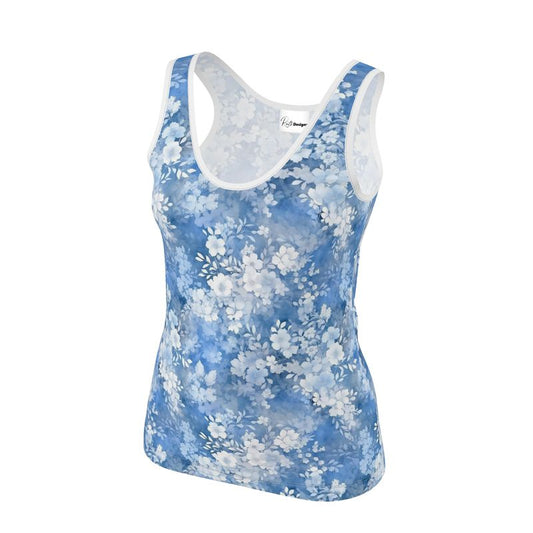 Serene Layers Floral Ladies Vest Top