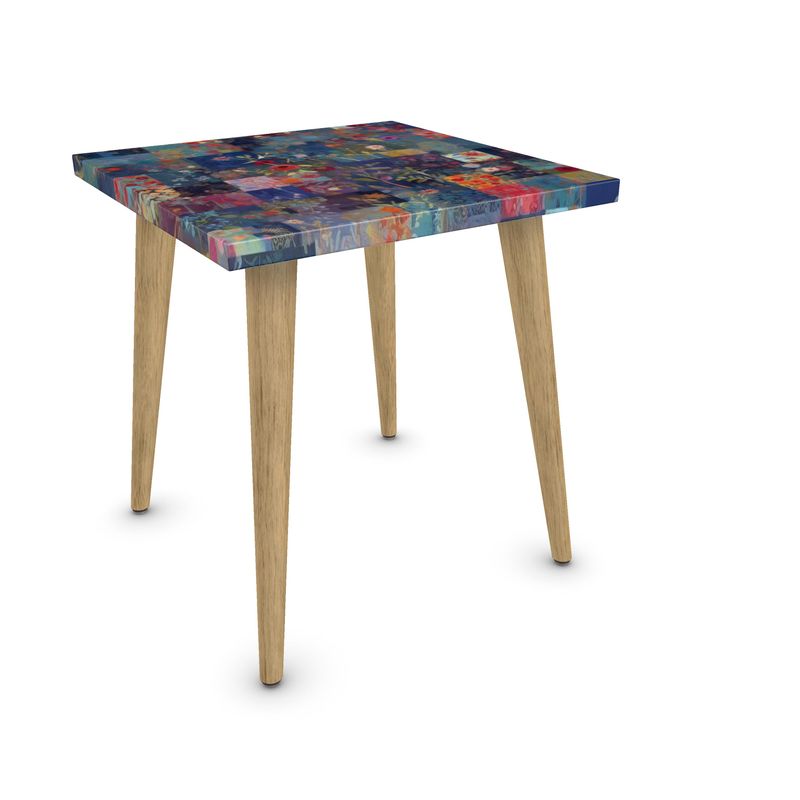 Denim Patchwork Side Table