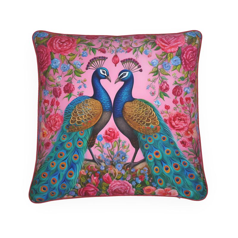 Peacocks and Posies Cushions