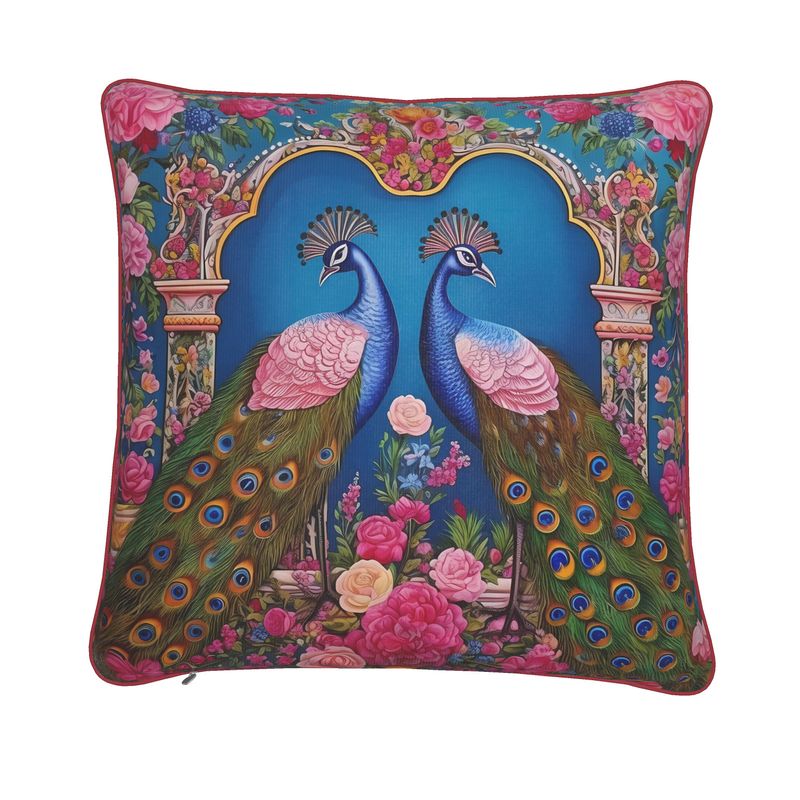 Peacocks and Blossoms Cushions