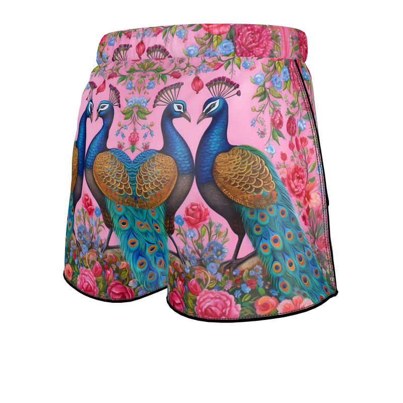 Peacocks and Posies Womens Luxury Pyjama Shorts