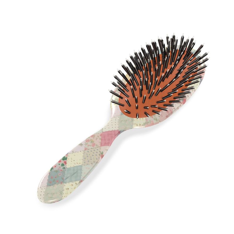 Harlequin Patchwork Hairbrush
