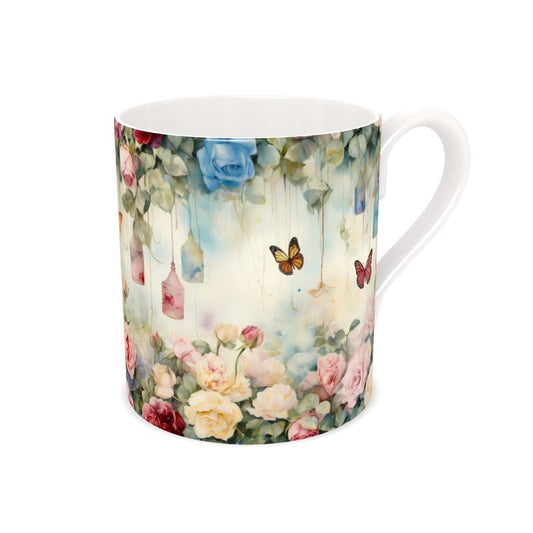 Shabby Chic Garden Bone China Mug