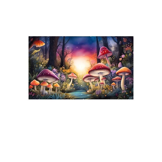 Enchanted Rainbow Forest Canvas