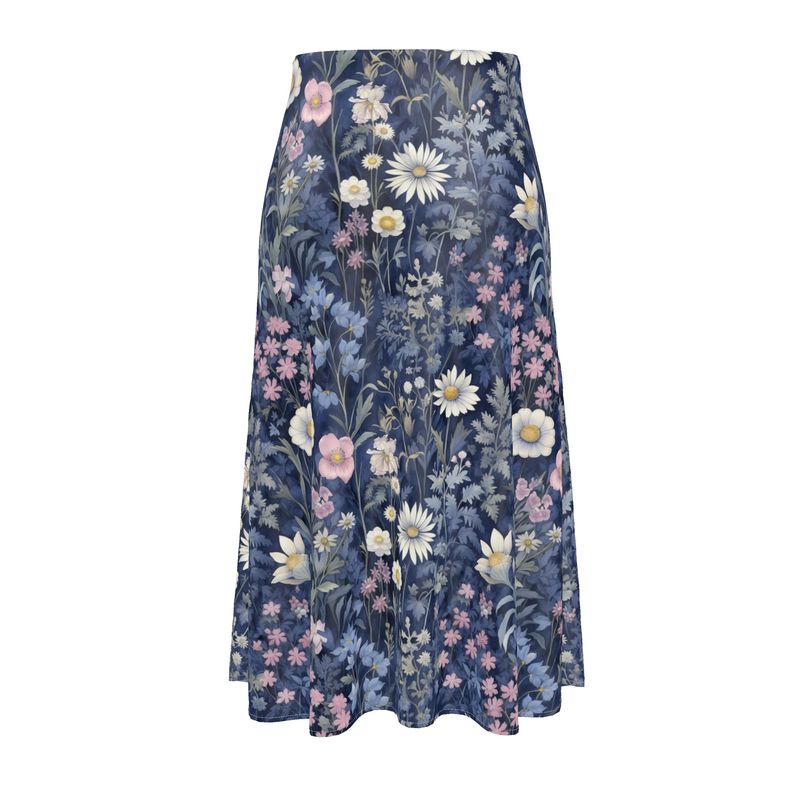 Indigo Meadow Midi Skirt