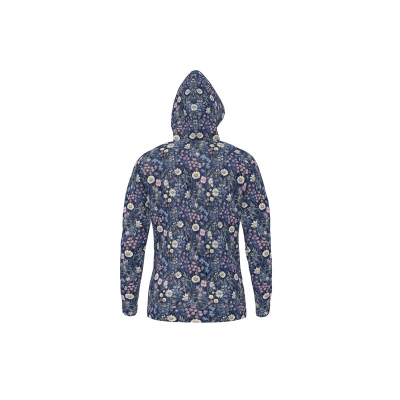 Indigo Meadow Zip Up Hoodie