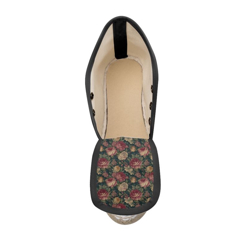 Verdant Tapestry Ladies Wedge Espadrilles