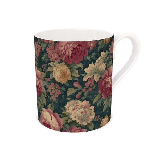 Verdant Tapestry Bone China Mug