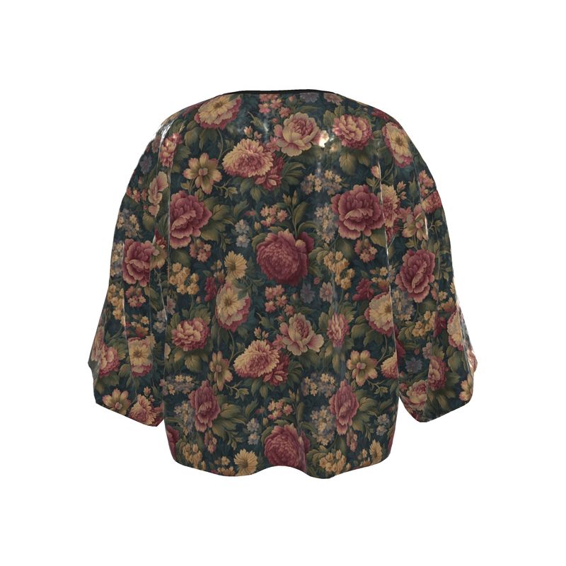 Carpet Bag Roses Kimono Jacket