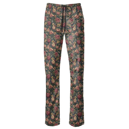 Carpet Bag Roses Womens Trousers