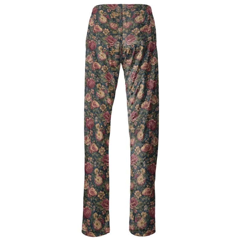 Carpet Bag Roses Womens Trousers