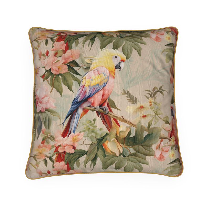 Peach Parrots Cushions