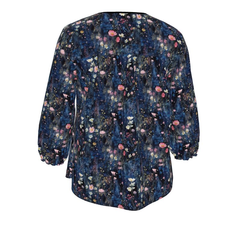 Serene Meadow Womens Blouse