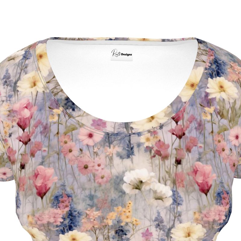 Lavender Meadow Ladies Scoop Neck T-Shirt