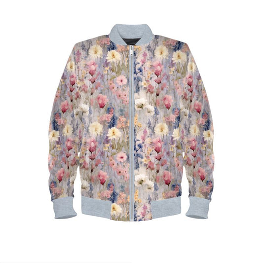 Lavender Meadow Ladies Bomber Jacket