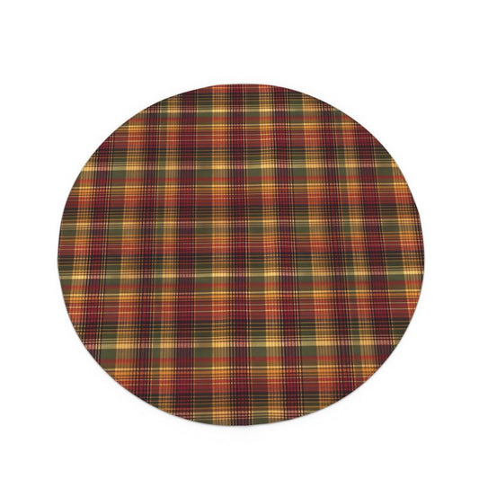 Autumn Tartan Print Tablecoth