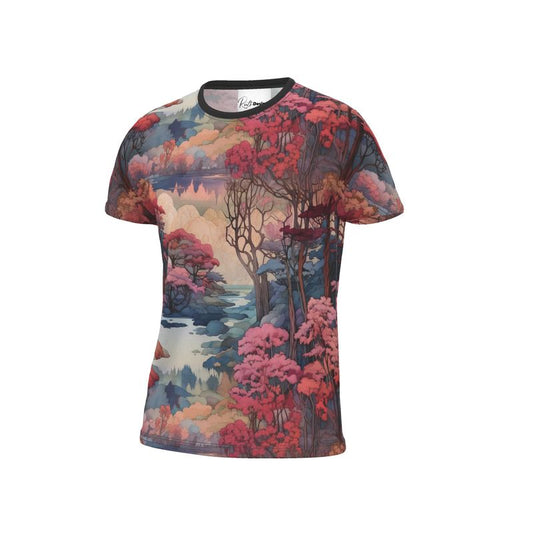 Cut And Sew All Over Print T Shirt