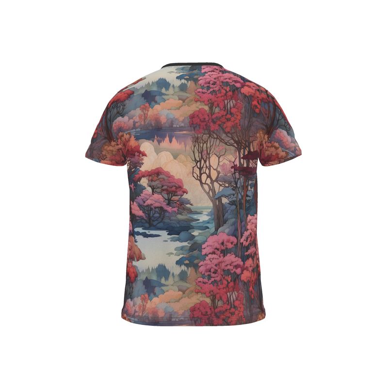 Cut And Sew All Over Print T Shirt