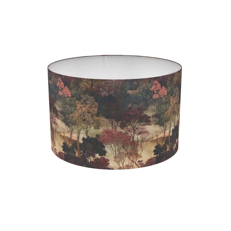 Autumnal Arboretum Drum Lamp Shade