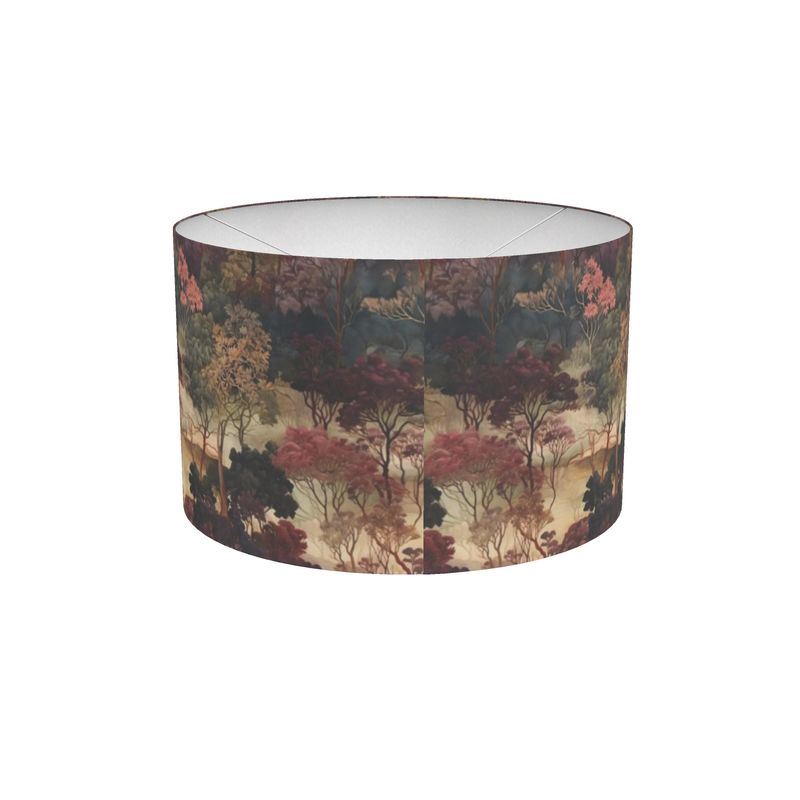 Autumnal Arboretum Drum Lamp Shade