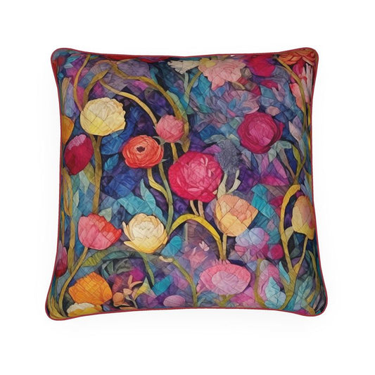 Flower Patchwork Print Cushions