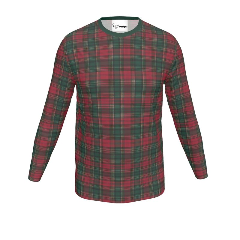 Highland Comfort Tartan Mens Long Sleeve Jersey T-Shirt