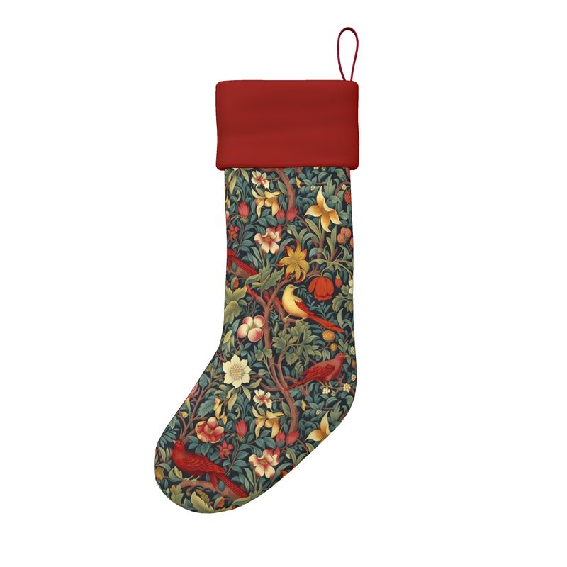 Blooming Birds Christmas Stocking