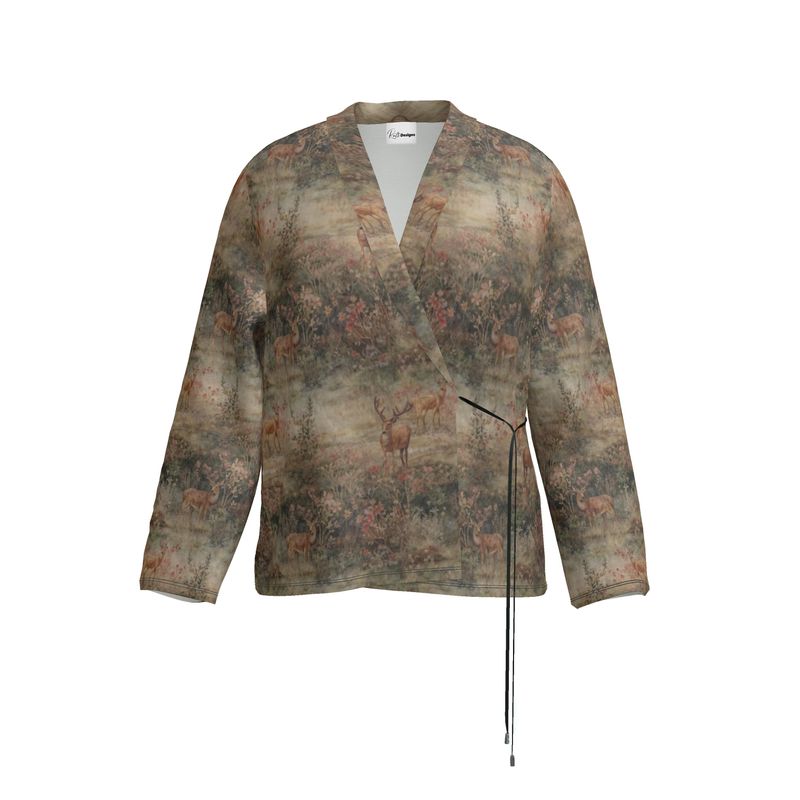 Pastoral Charm Wrap Blazer