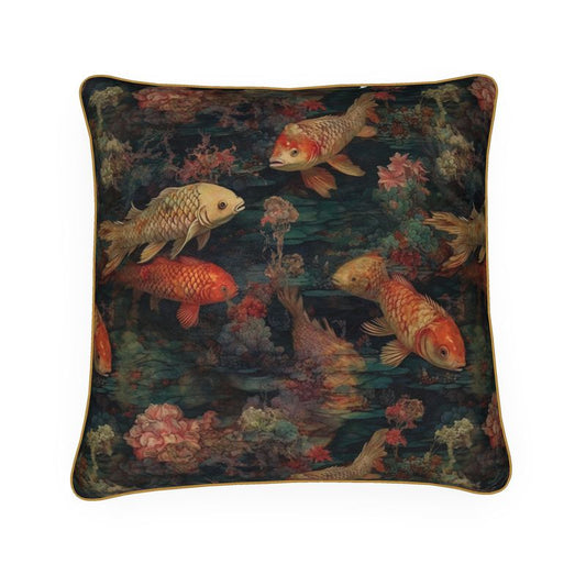 Koi Pond Impressionist Print Cushions