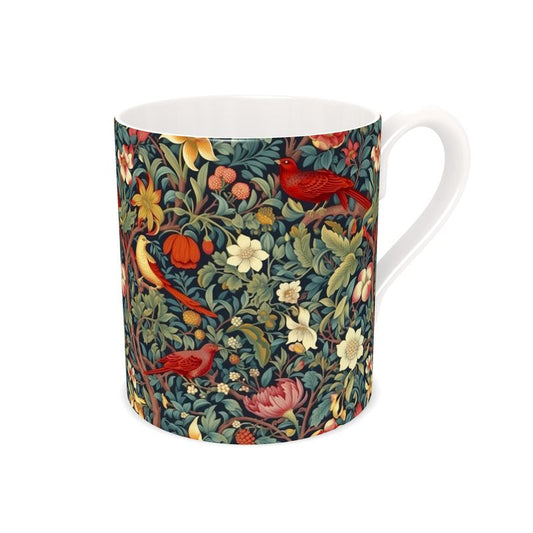 Blooming Birds Bone China Mug