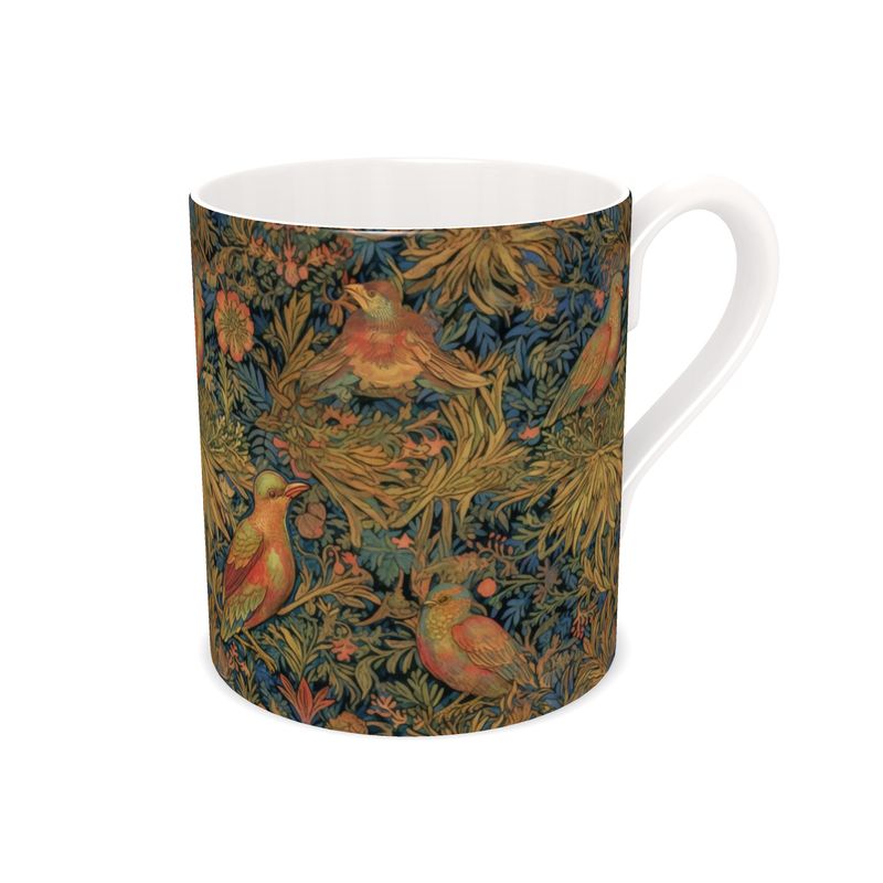 Tudor Birds Bone China Mug