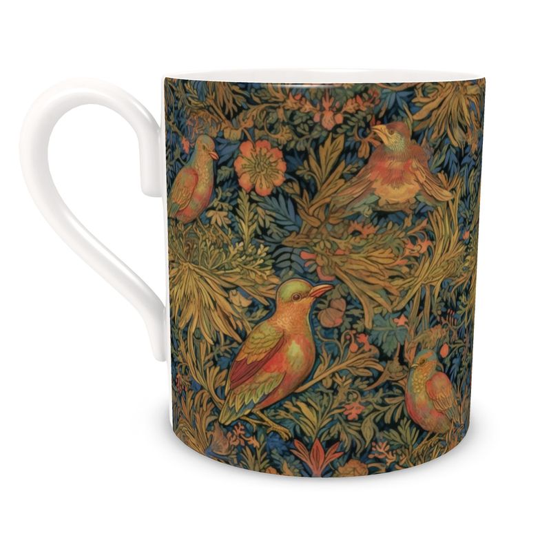 Tudor Birds Bone China Mug